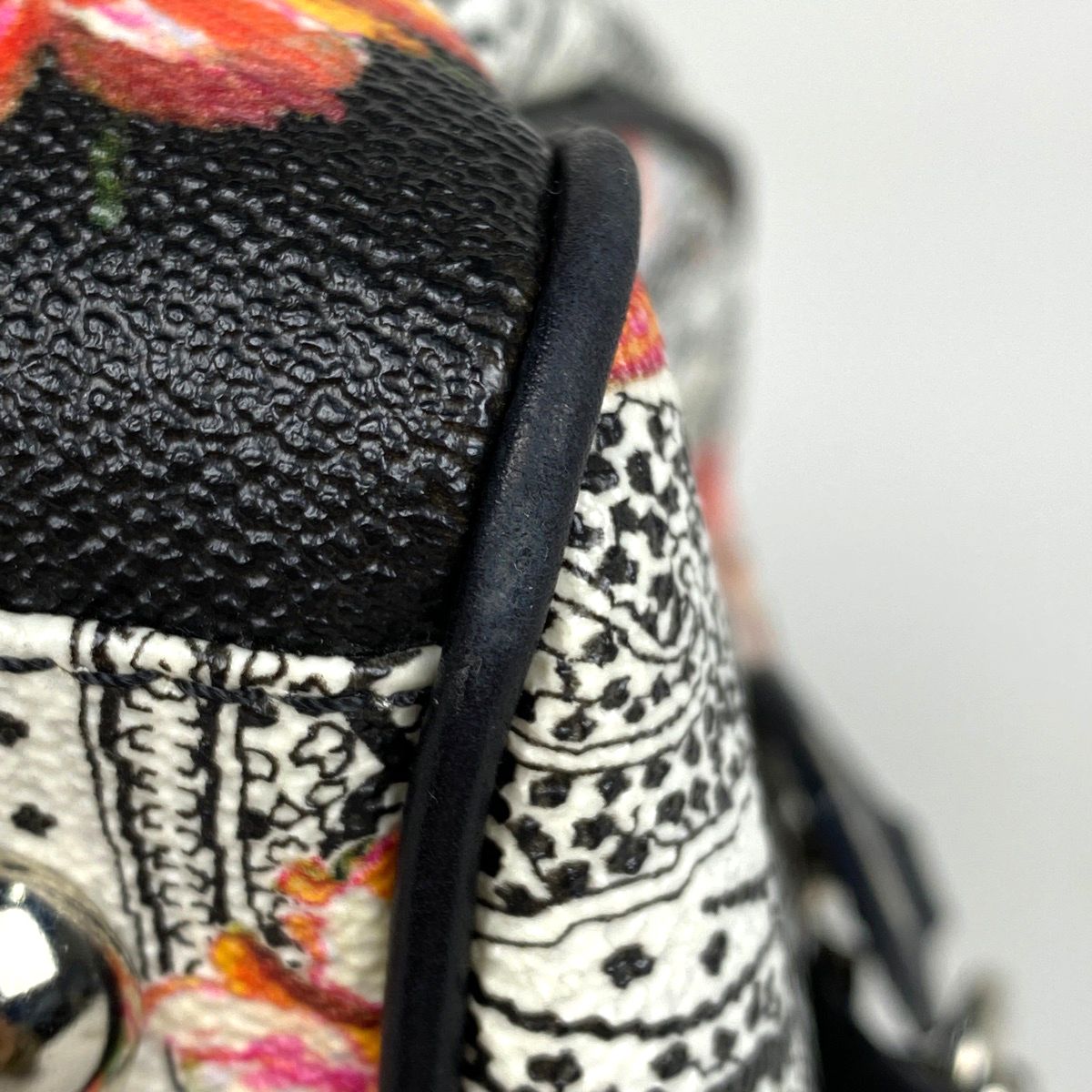 エトロ ETRO ペイズリー柄 ハンドバッグ フラワー ミニボストン