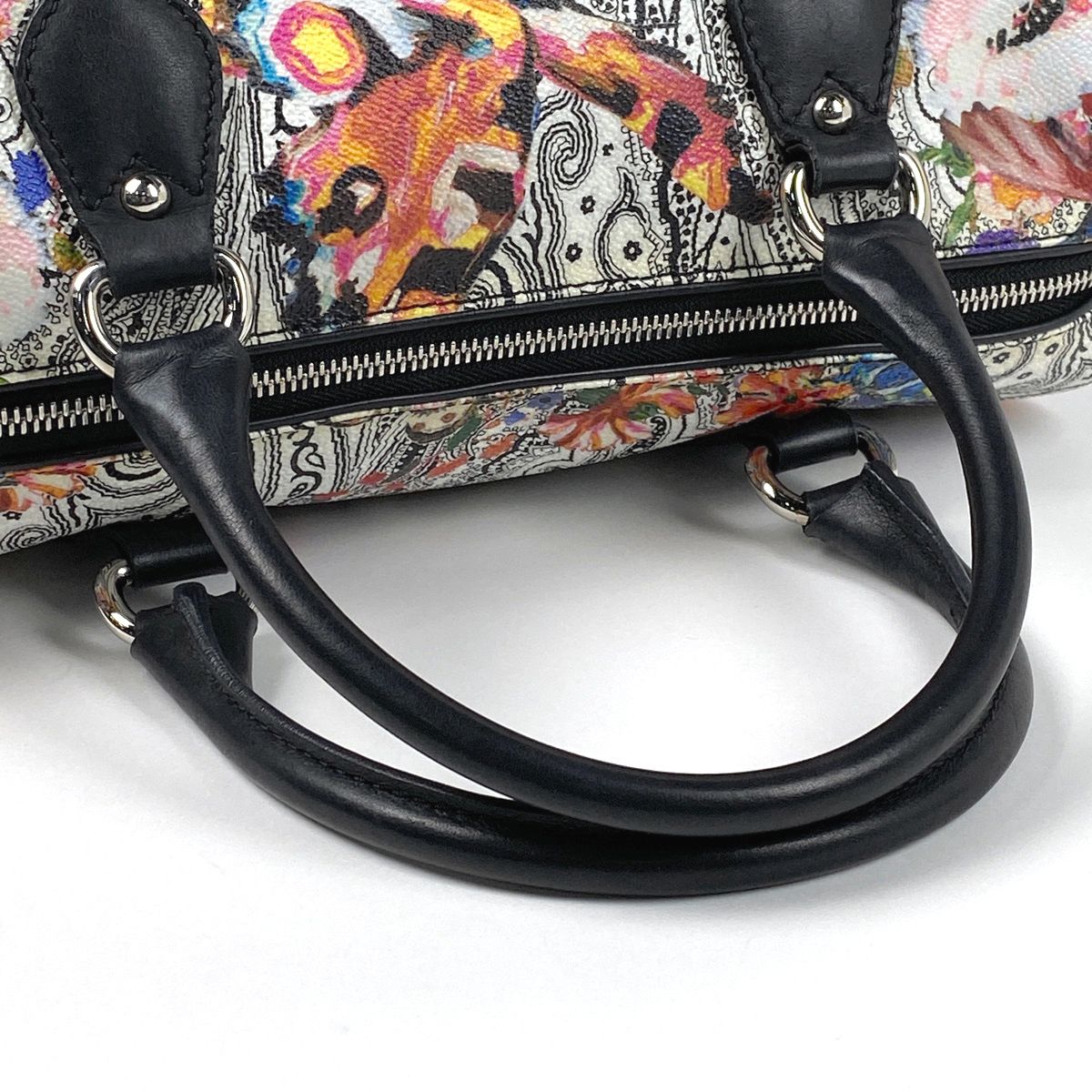 エトロ ETRO ペイズリー柄 ハンドバッグ フラワー ミニボストン