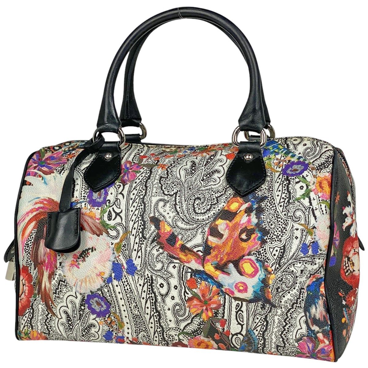 エトロ ETRO ペイズリー柄 ハンドバッグ フラワー ミニボストン