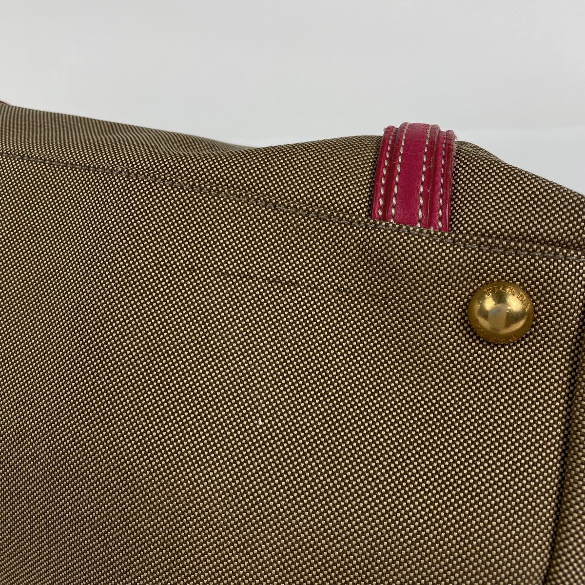 プラダ PRADA ロゴ ジャガード ハンドバッグ 2WAY ショルダーバッグ