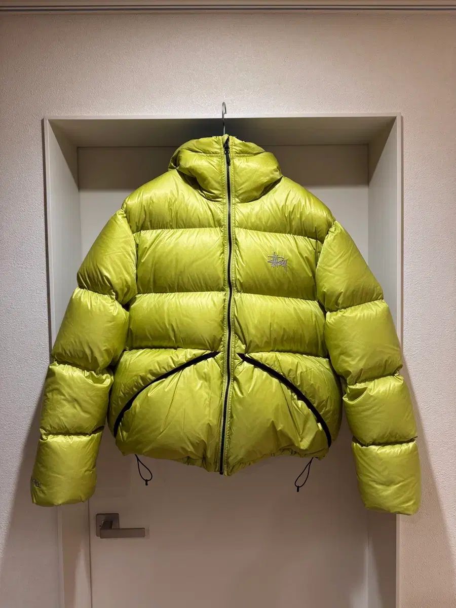 STUSSY マイクロ リップストップ ダウン パーカ ライム