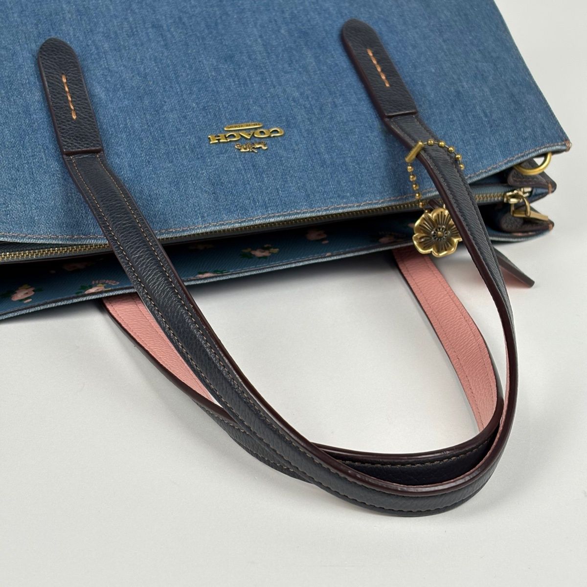 レディース コーチ COACH ロゴ トートバッグ 2WAY ショルダーバッグ 花 