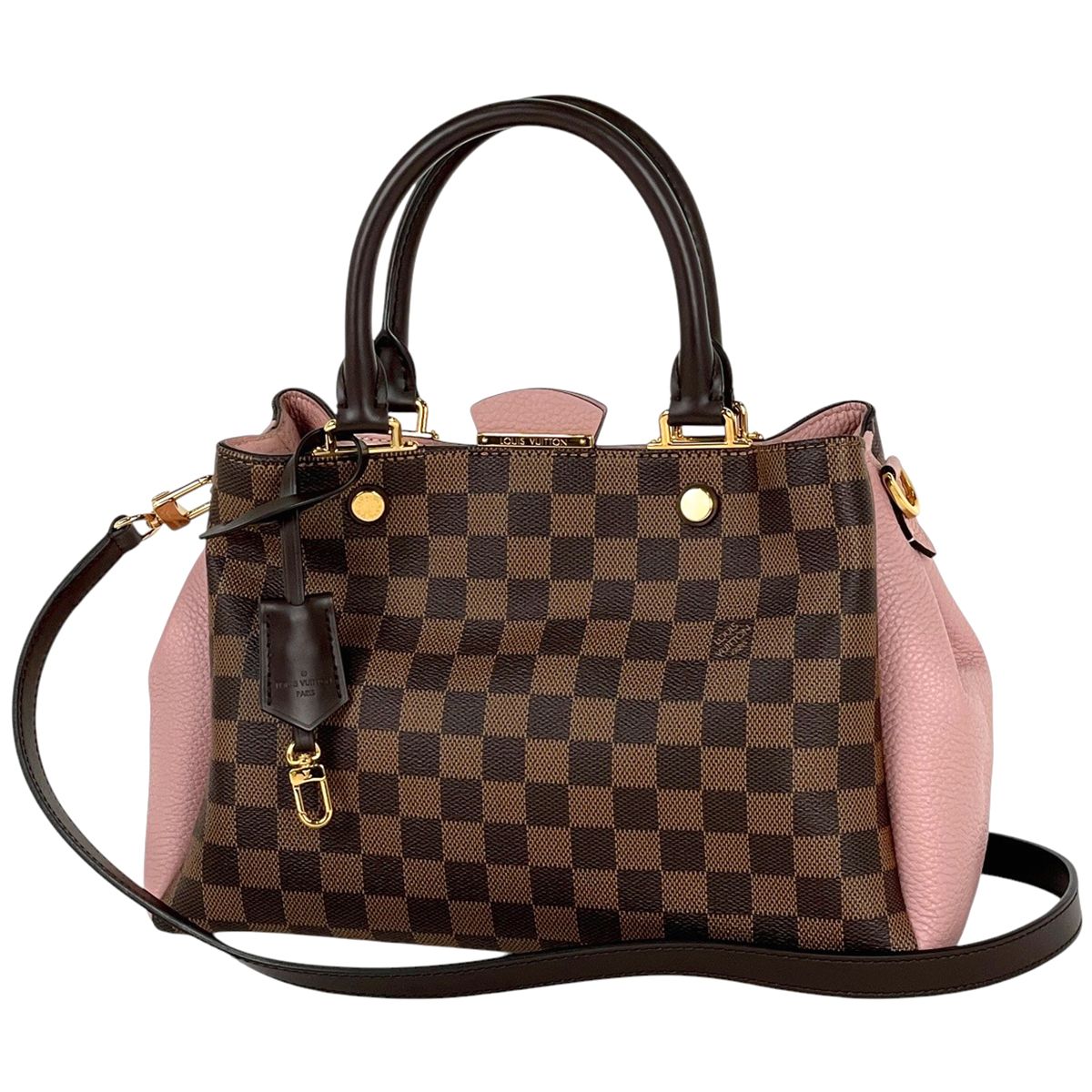 ルイ ヴィトン Louis Vuitton ブリタニー 2 WAY ショルダーバッグ ハンドバッグ ダミエ ブラウン マグノリア ピンク N 41674 レディース