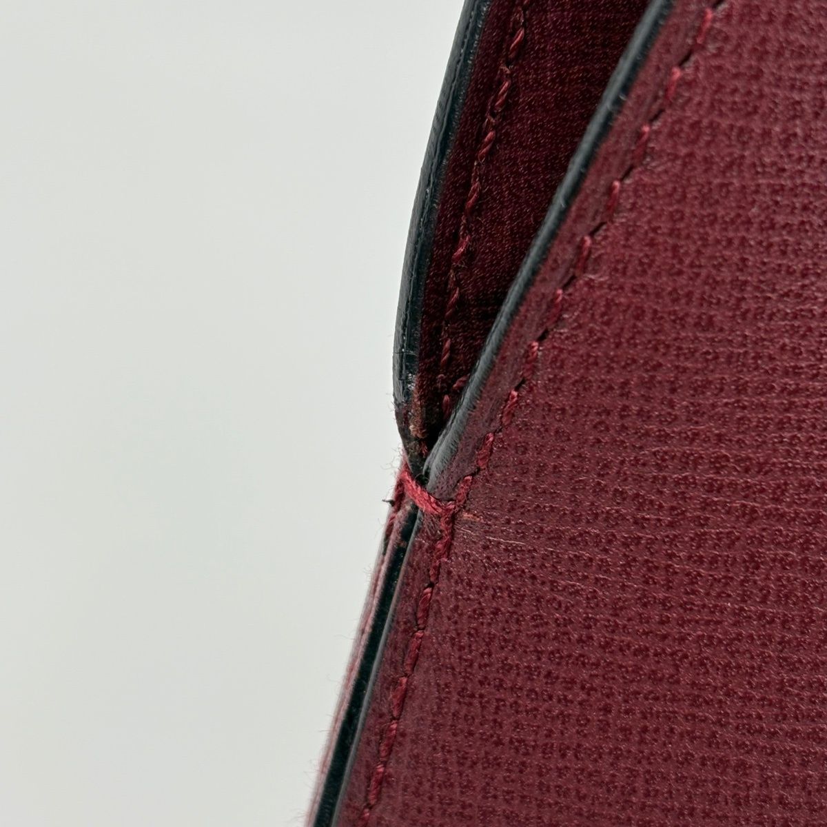 カルティエ CARTIER マストライン ハンドバッグ レザー ボルドー