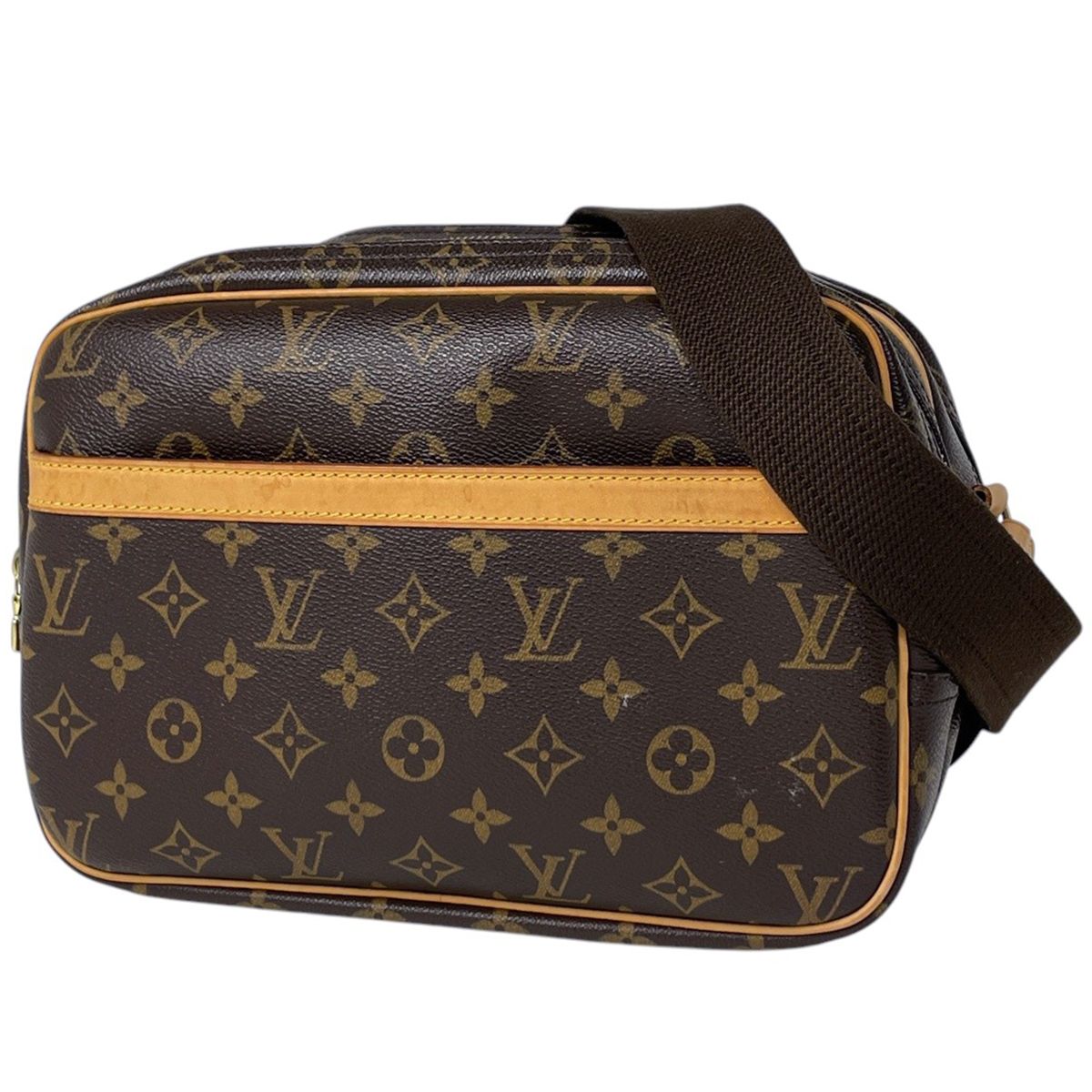 ルイ ヴィトン Louis Vuitton リポーター PM 斜め掛け ショルダーバッグ モノグラム ブラウン M 45254 レディース