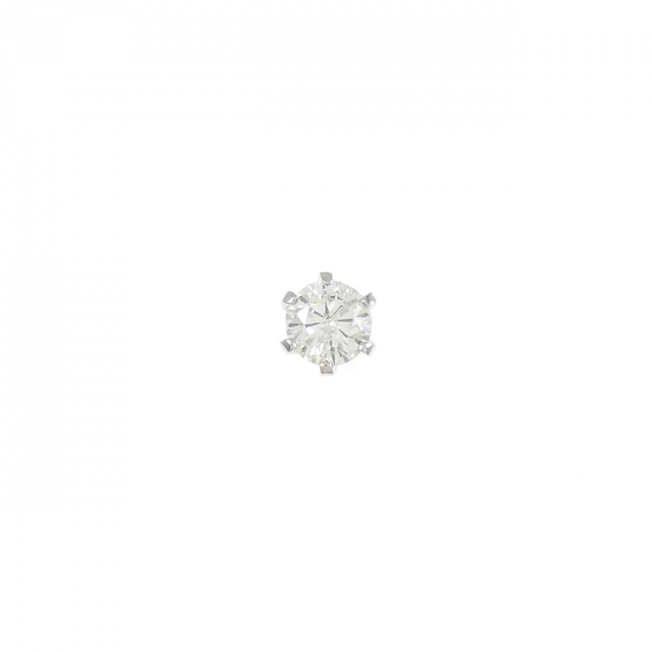 PT 900 ソリティア ダイヤモンド ピアス 0 31 CT 片耳