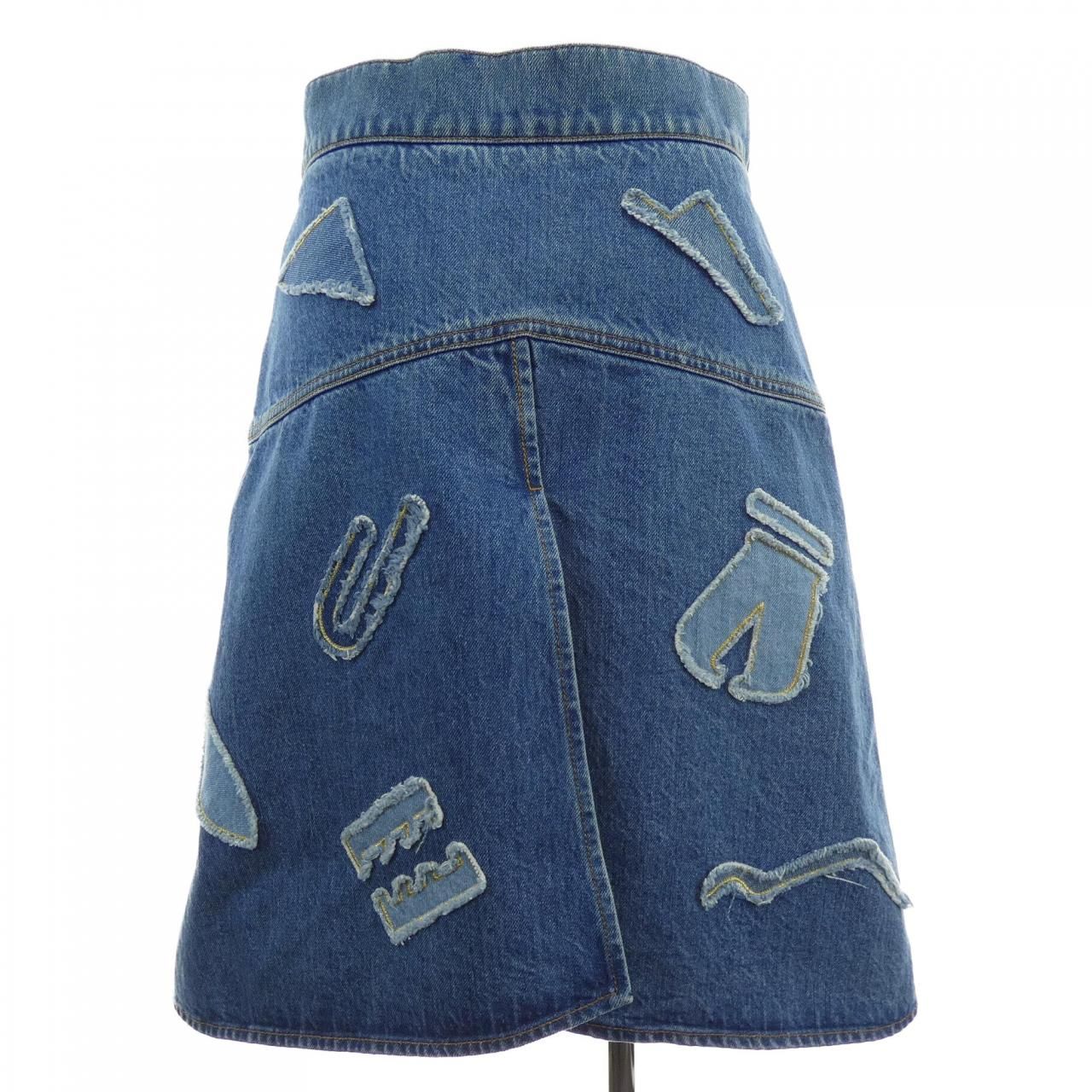 CHANEL シャネル　ミニスカート　サイズ34 ライトブルー シャネル CHANEL P61825V47197 スカート - メルカリ