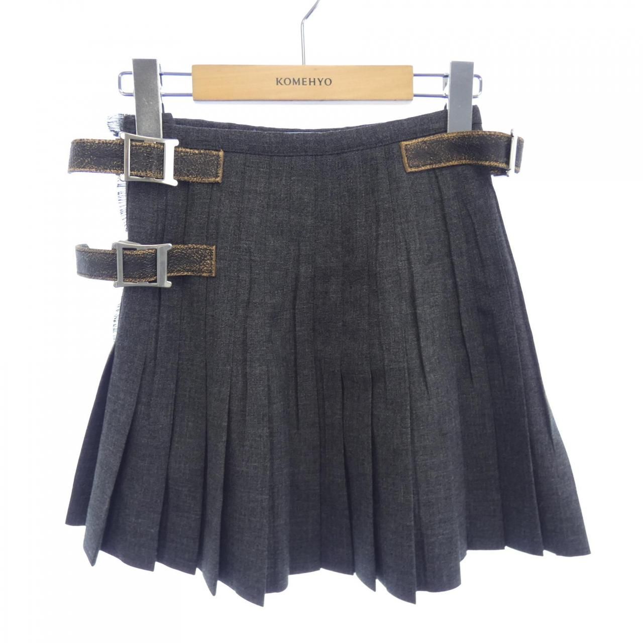 プラダ PRADA プリーツ ラッシュステッチ P147ZE SOOO 17N1 スカート