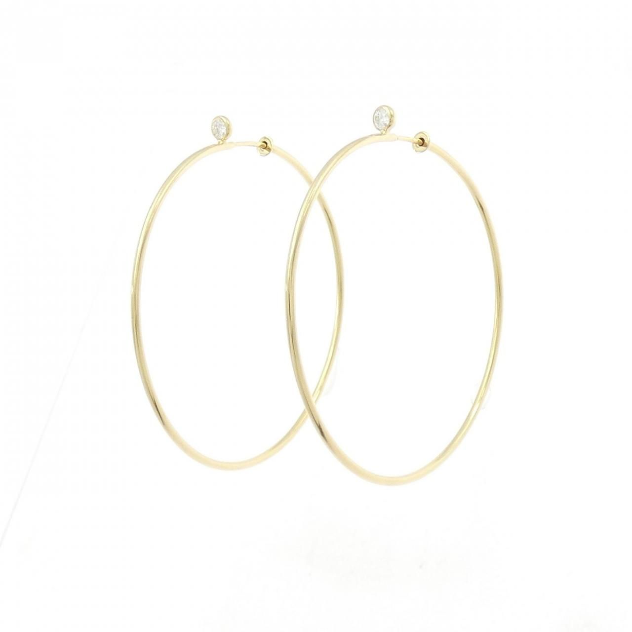 ティファニー ダイヤモンド フープ ピアス