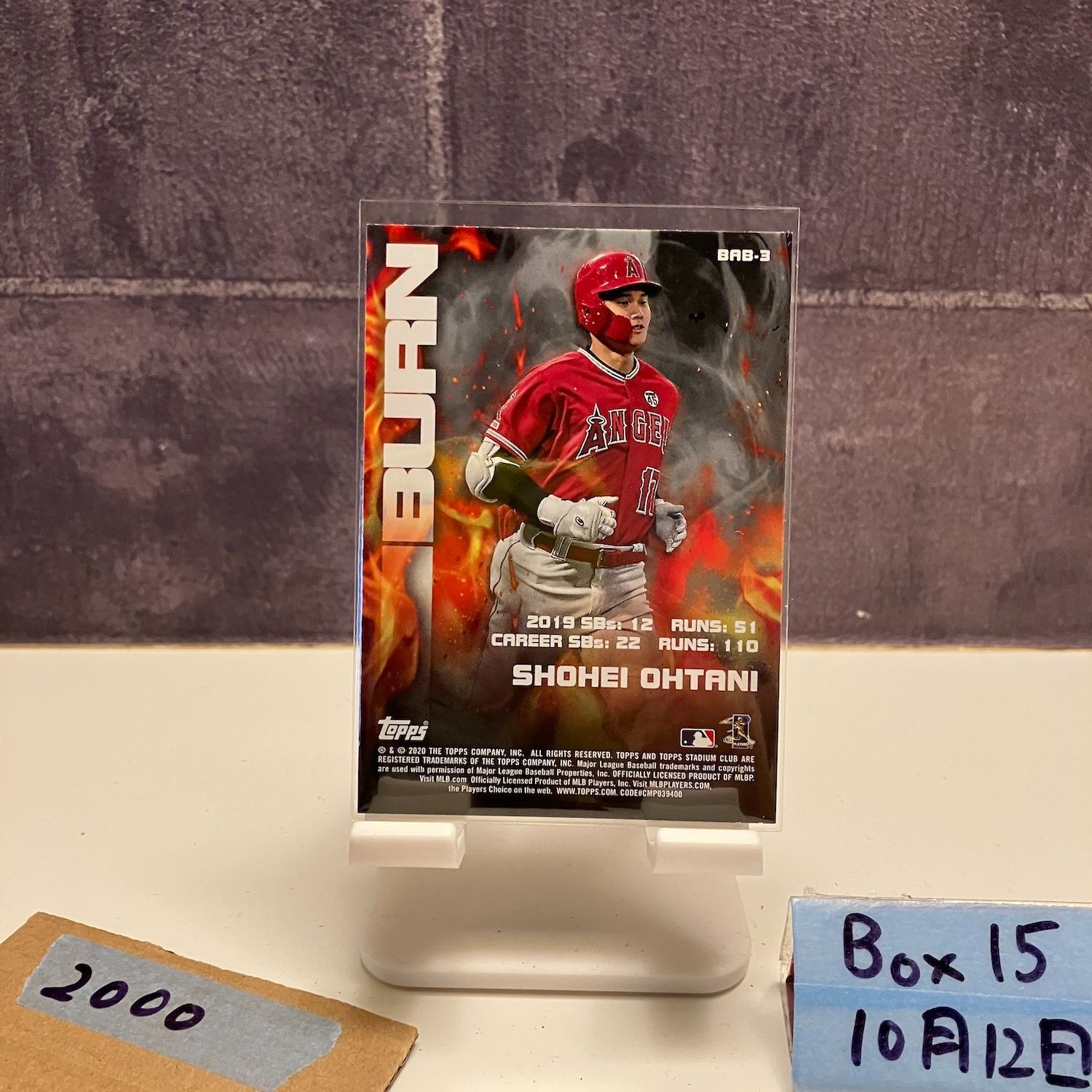 2020 Topps Stadium Club Shohei Ohtani 大谷翔平 ロサンゼルス