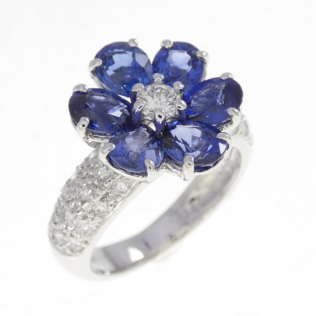 ポンテヴェキオ フラワー サファイヤ リング 2 45 CT