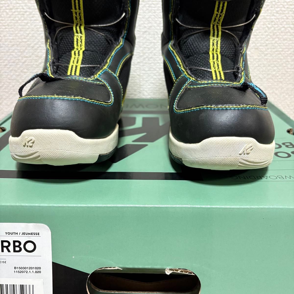 箱付き 美品 K2 MINI TURBO スノーボードブーツ BOAシステム キッズ