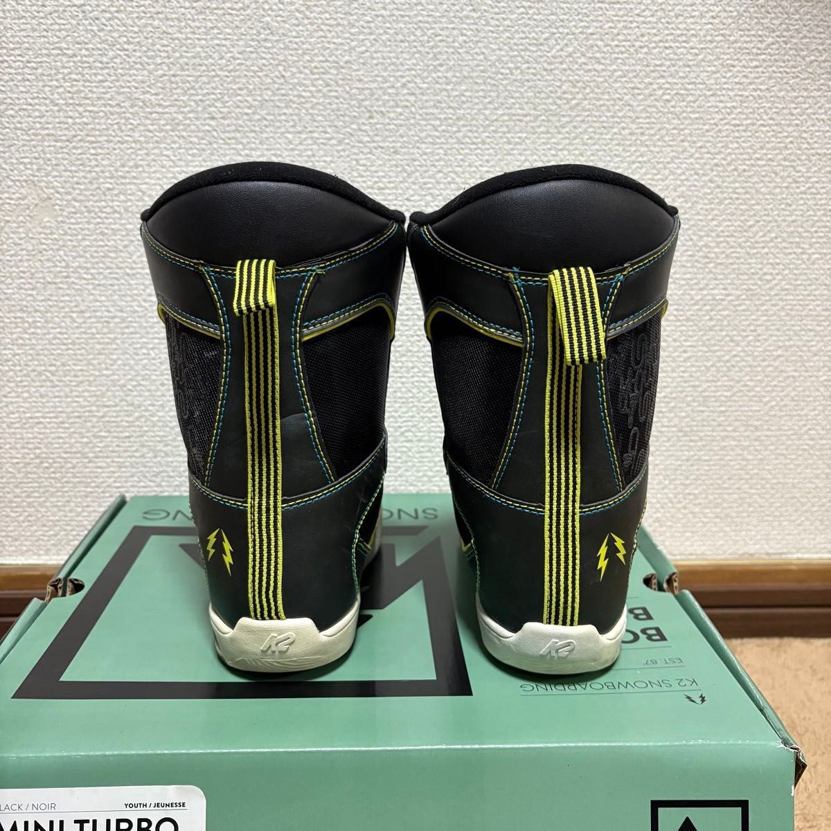 箱付き 美品 K2 MINI TURBO スノーボードブーツ BOAシステム キッズ