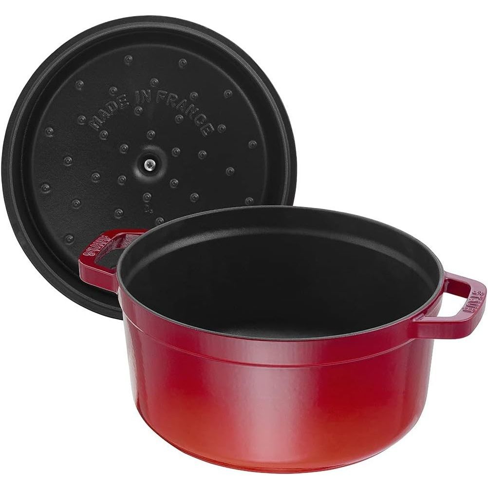 staub ストウブ ピコ ココット ラウンド チェリー 22 cm 両手 鋳物 ホーロー 鍋 IH対応 日本 品 La Cocotte Round