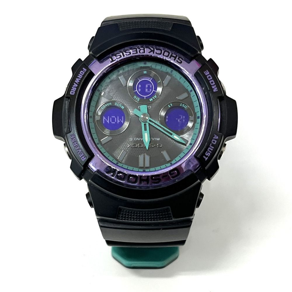06w15774 CASIO G-SHOCK 電波ソーラーモデル AWG-M100SBL-1A 腕時計 品