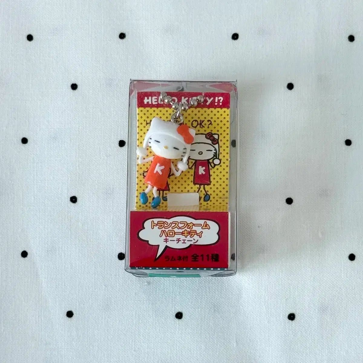 レトロキティー ラムネ キーホルダー ストラップ ハローキティの