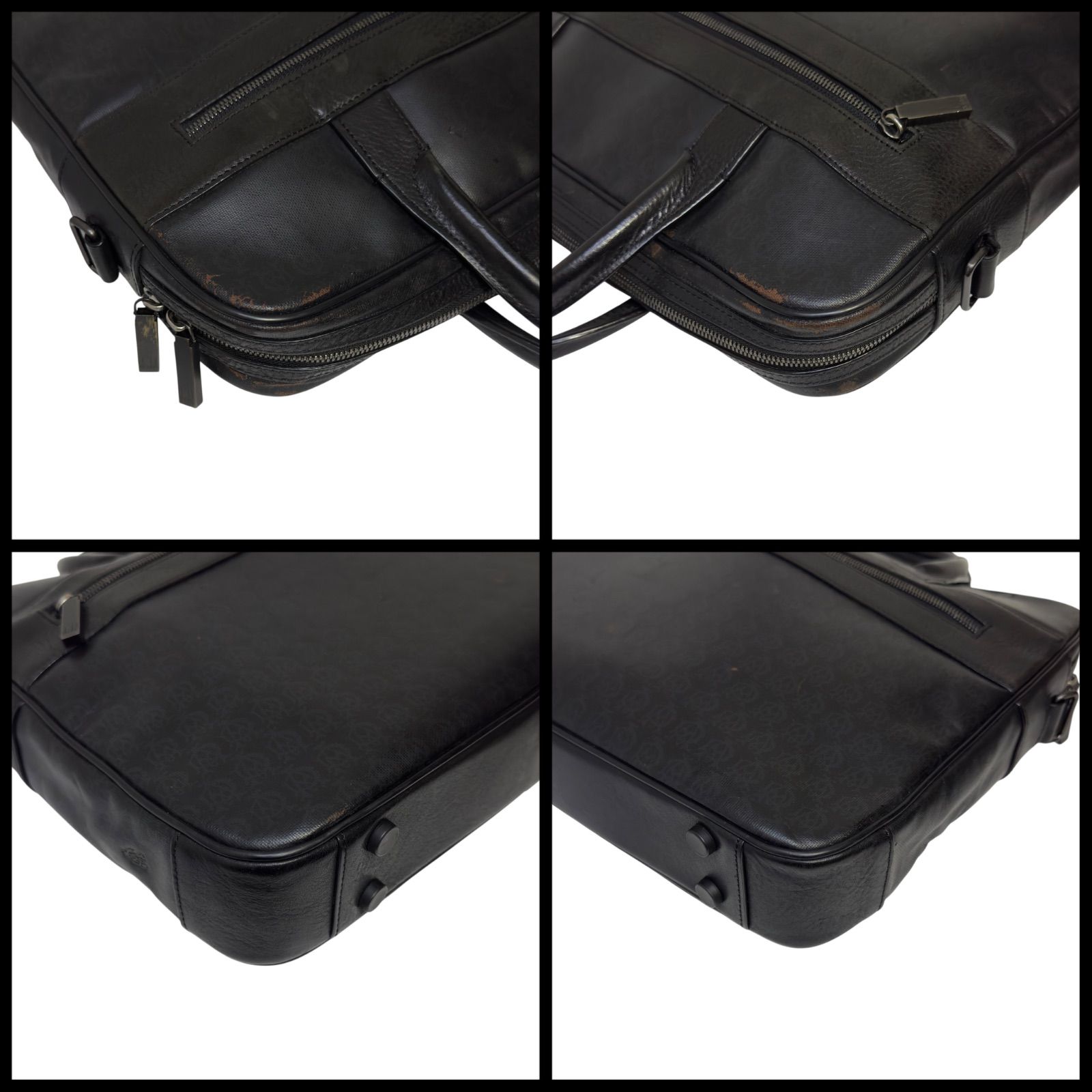 dunhill ダンヒル ウィンザー AD柄 ビジネスバッグ 2way ショルダー