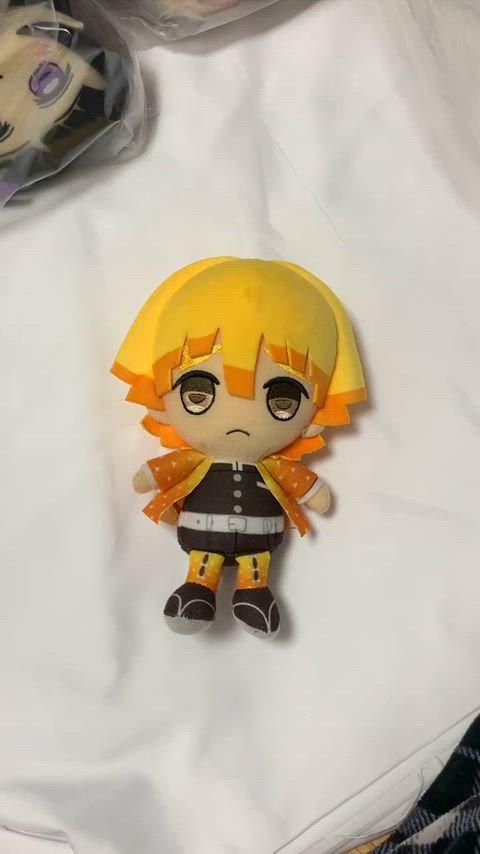 我妻善逸 鬼滅の刃 ぬいぐるみ | : マスコット Chibi ぬい アニメイト グッズ-ぬいぐるみ鬼滅の刃 ぴたぬい 鬼滅の刃Chibiぬいぐるみ おもちゃ 我妻 「鬼滅の刃」 超特大ぬいぐるみ