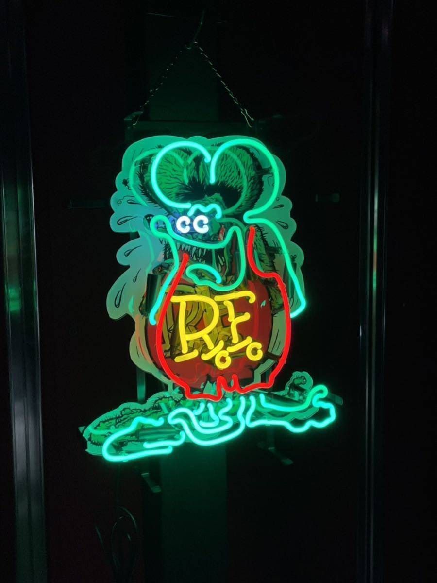 ラットフィンク ネオン サイン 看板 ガレージ ヴィンテージ アメリカン