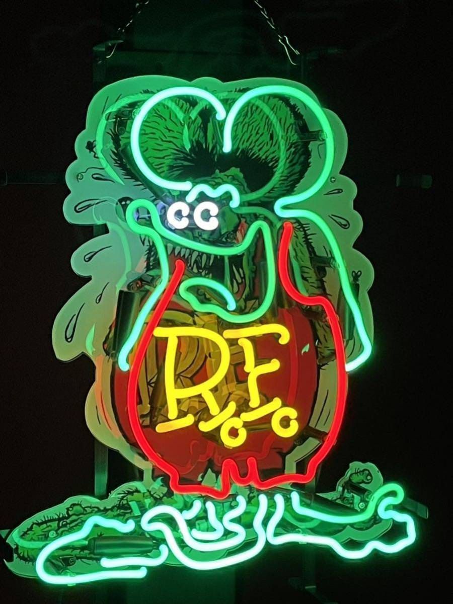 ラットフィンク ネオン 看板 サイン ラットフィンク ネオン 看板 サイン ラットフィンク RatFink 特大