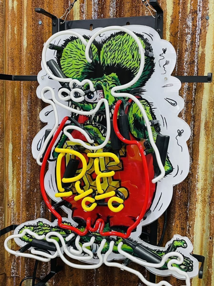 ラットフィンク ネオン サイン 看板 ガレージ ヴィンテージ アメリカン