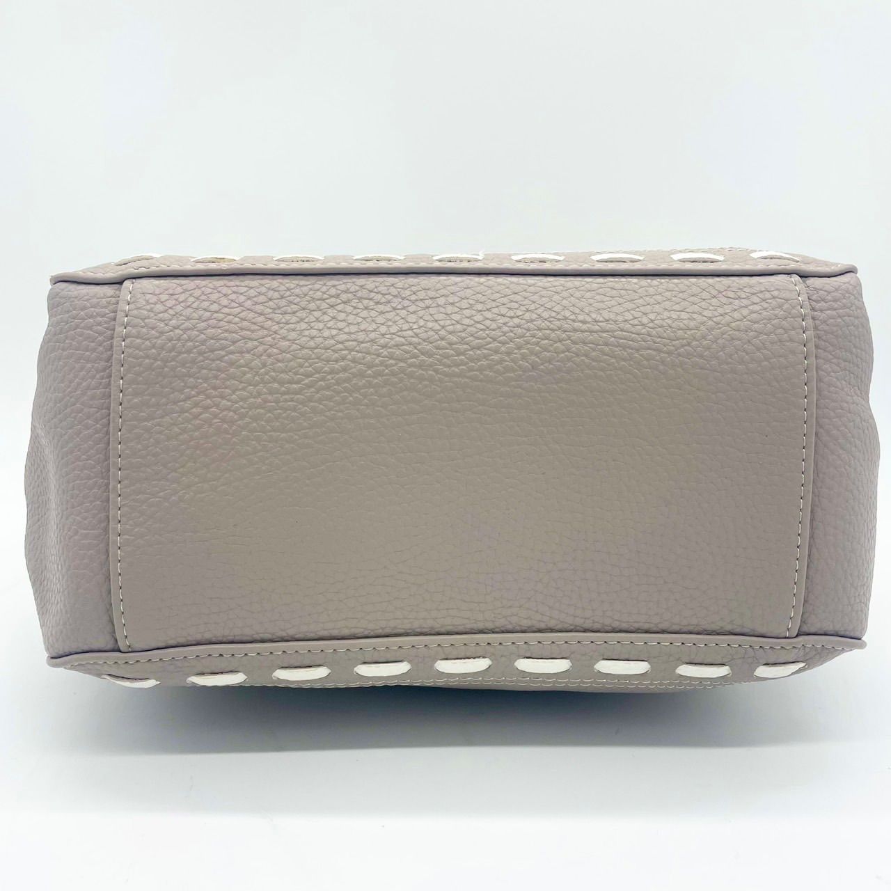 美品】Kitamura キタムラ トートバッグ ポーチ付き レザー グレージュ