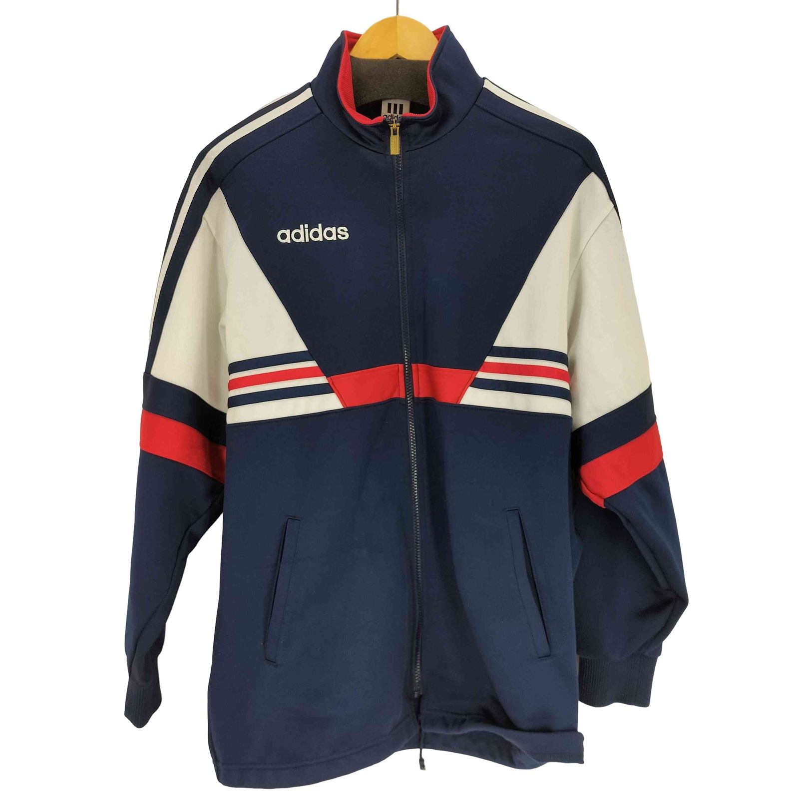 アディダス adidas デサント製 ロゴ刺繍トラックジャケット メンズ JPN