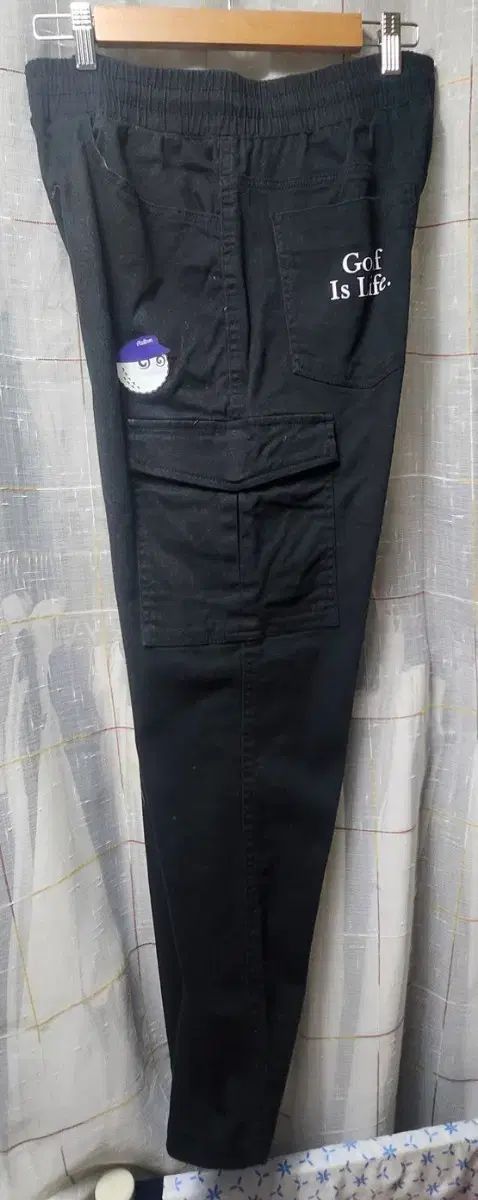 マルボンゴルフ ブラック ゴルフ カーゴ ズボン Golf is Life