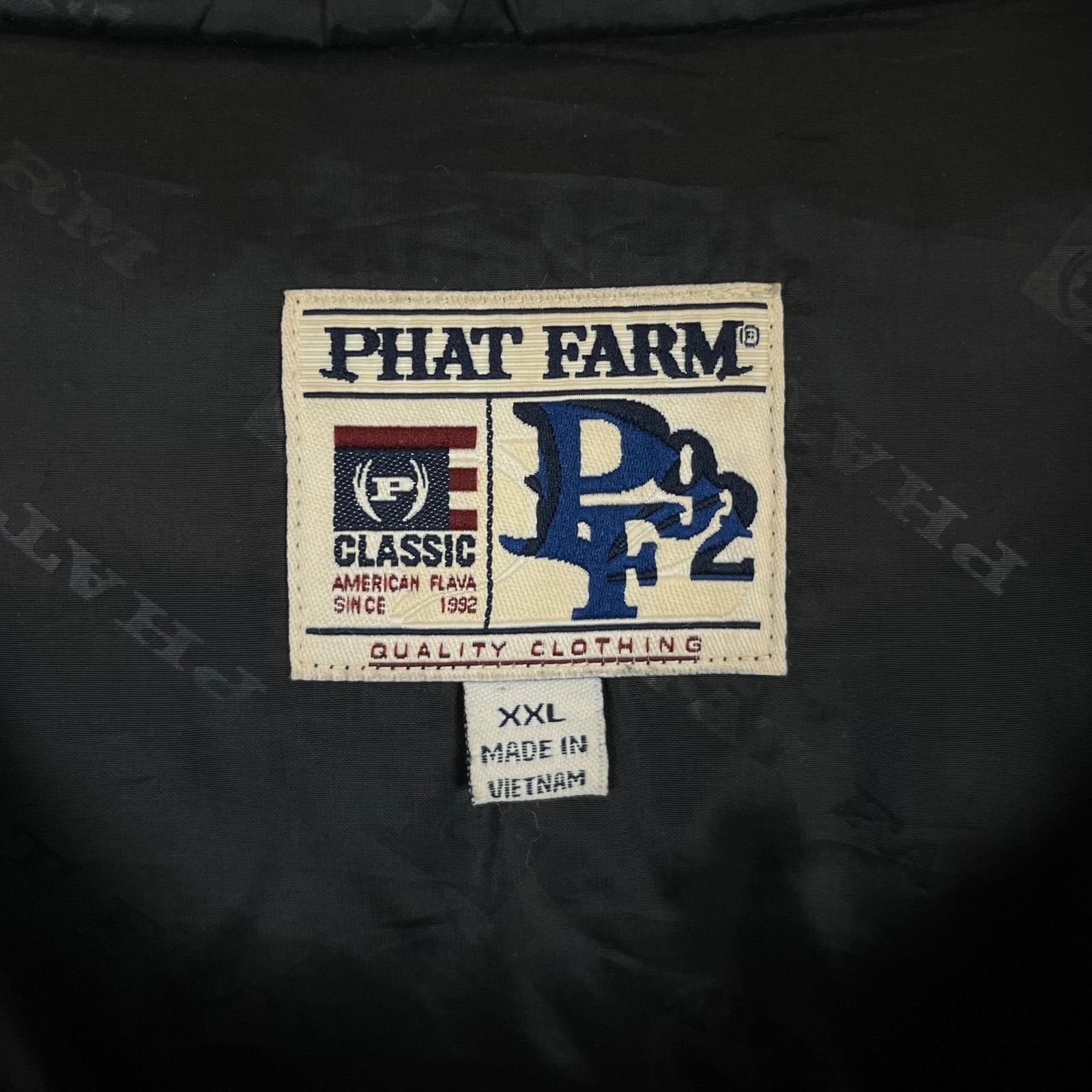 PHAT FARM ファット ファーム y2k archive 裾 フード ドローコード付き