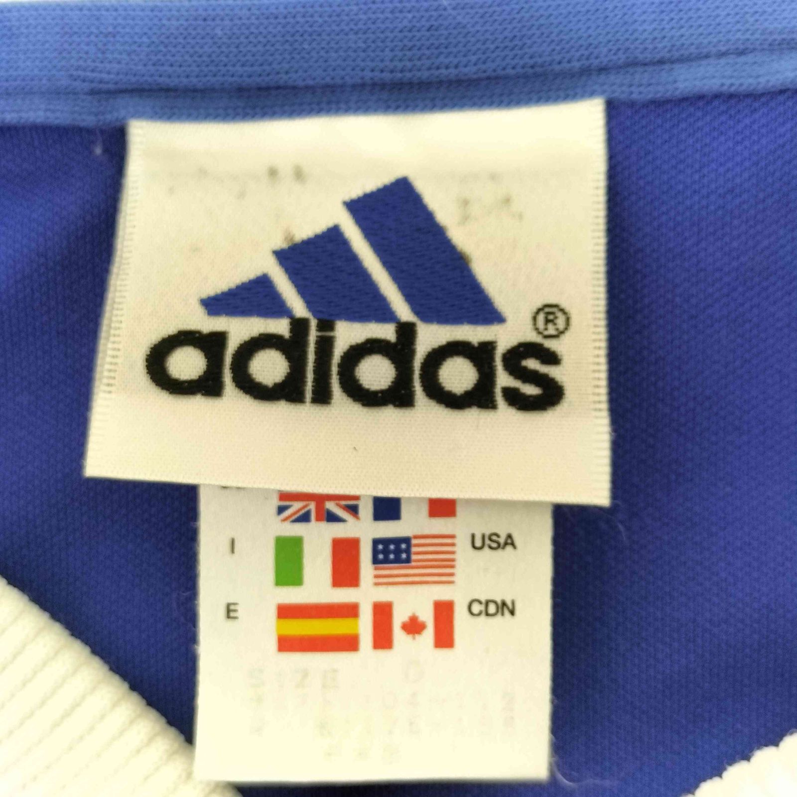 アディダス adidas 99年製 万国旗タグ フットボールシャツ メンズ 0