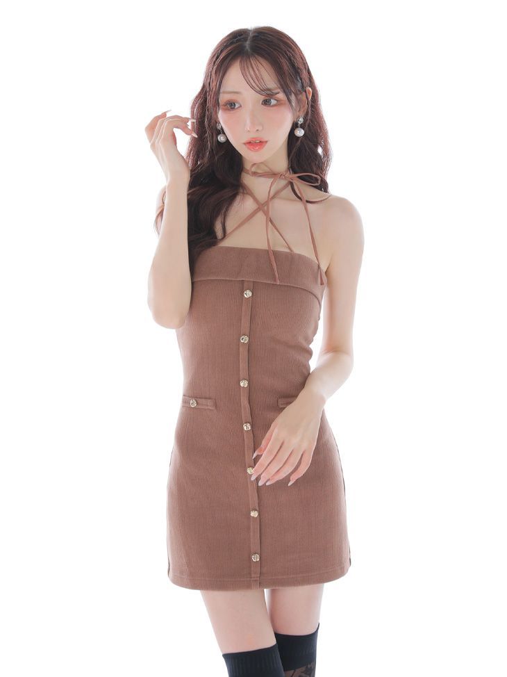 ブラウン [GL4321-W-2508] XSサイズあり【ROBE de FLEURS Glossy
