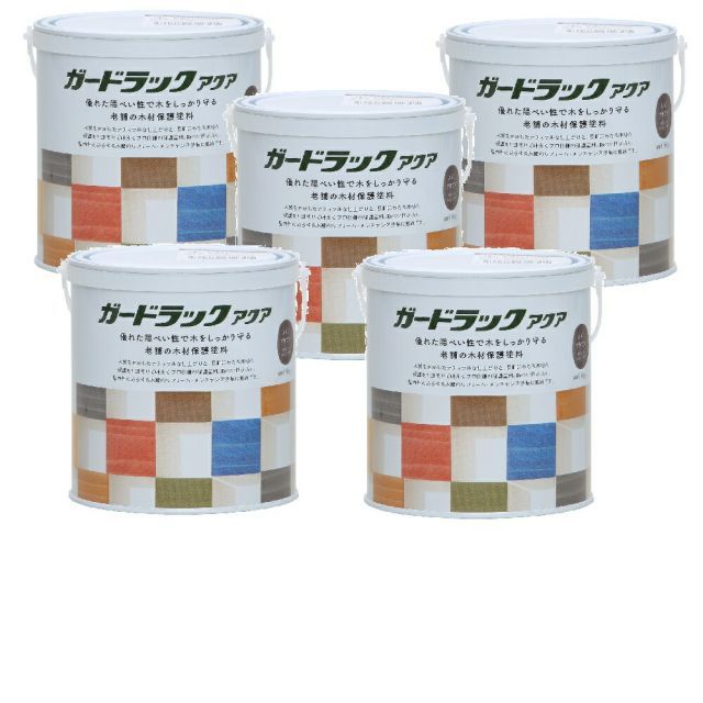 和信ペイント ガードラックアクア Ａ−１０ ブラウン（ＨＣ） 0.6kg ５缶セット