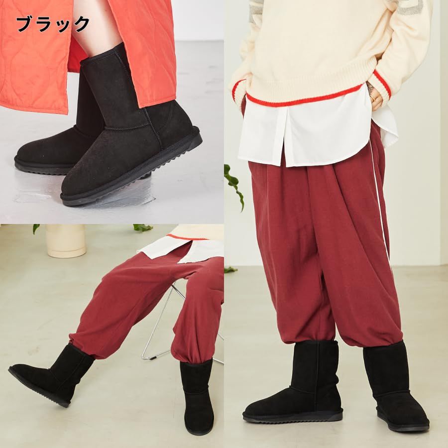  ORiental TRaffic オリエンタルトラフィック レディース ムートン ショートブーツ ブーツ ファー スノー 冬 雪 大きいサイズ 小さいサイズ 暖かい ボア 25401ムートンブーツe ムートンブーツ ブーツ