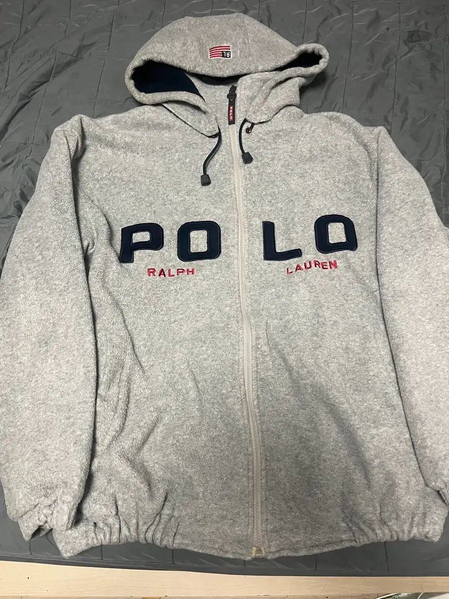 ポロラルフローレン 星条旗 フード 取り外し フリース ジップアップ
