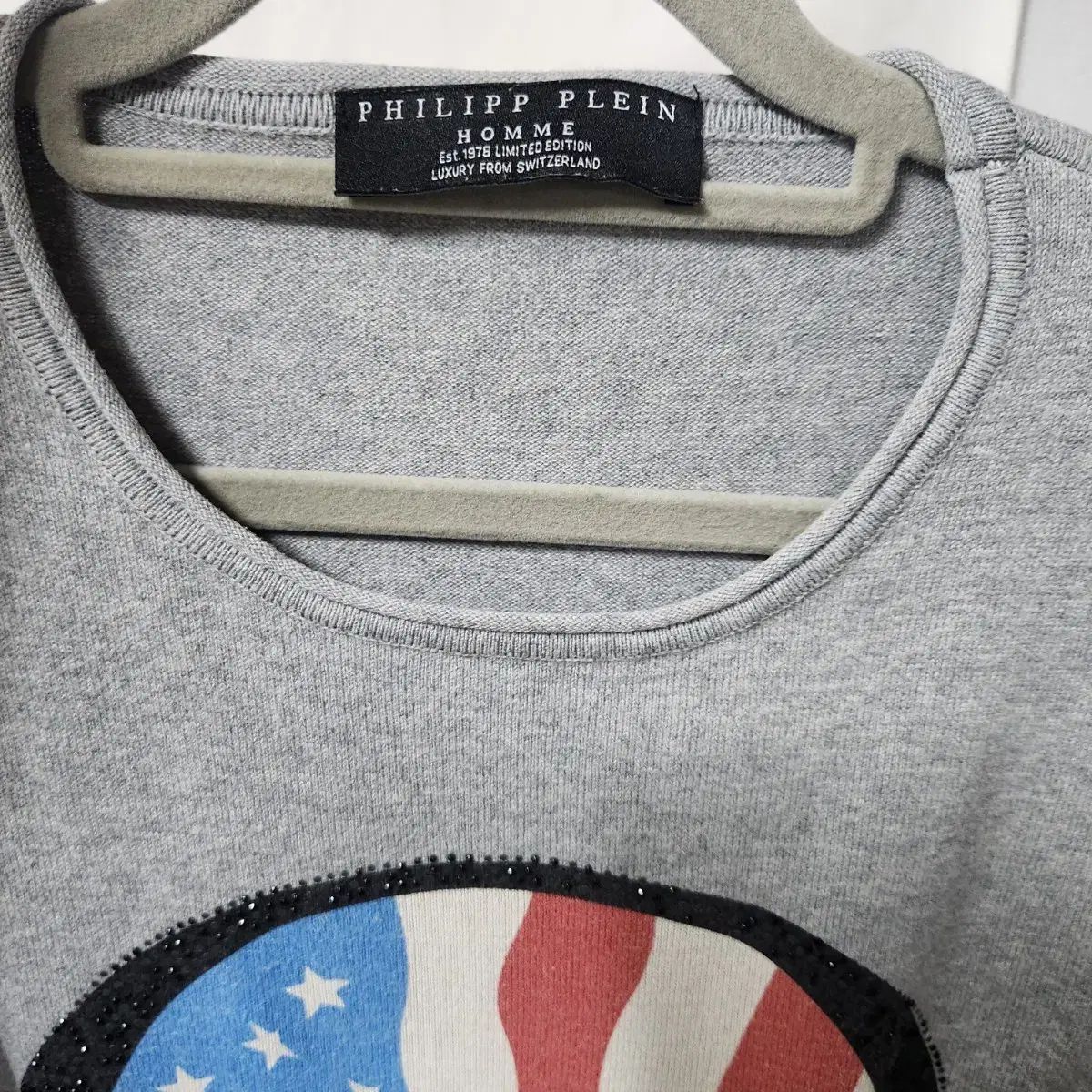 PHILIPP PLEIN(フィリッププレイン) スカル プリンティング ニット