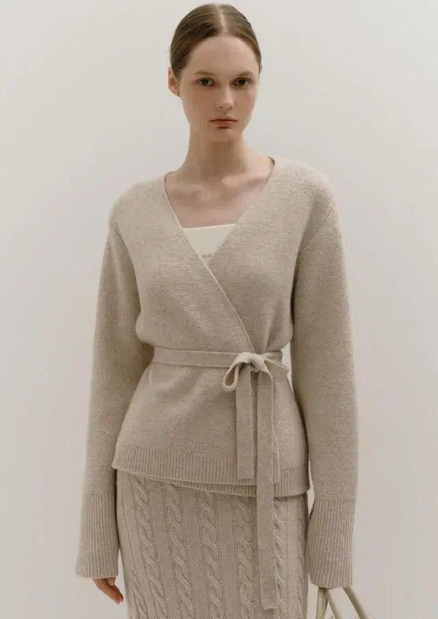 シエセラニット ラブ カーディガン オートミール