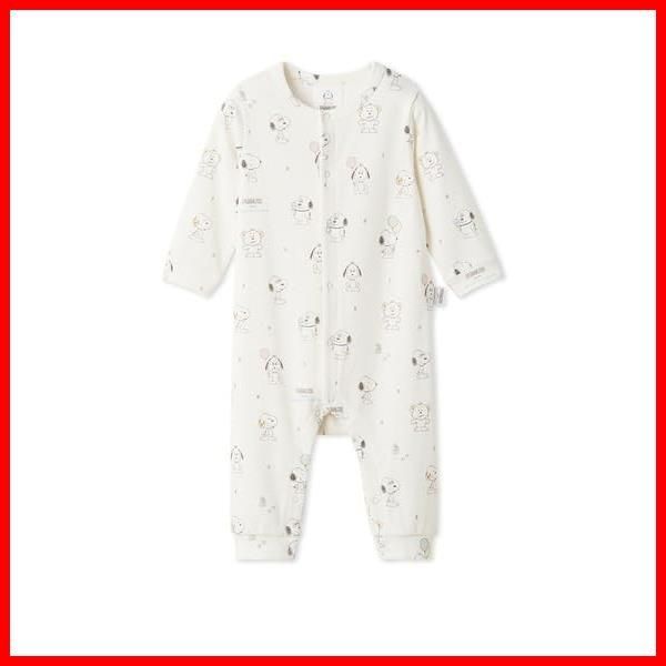 商品 PEANUTS ピケ PUPPIES BABY 総柄ロンパース ユニセックスベビー pique ジェラート gelato