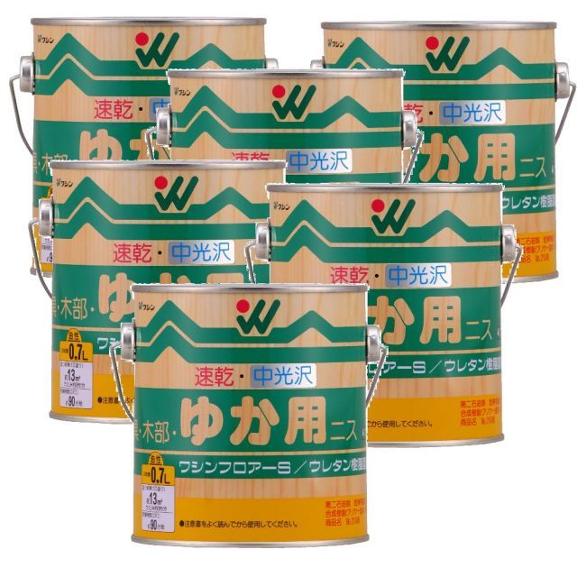 和信ペイント フロアーＳ 中光沢 0.7L ６缶セット