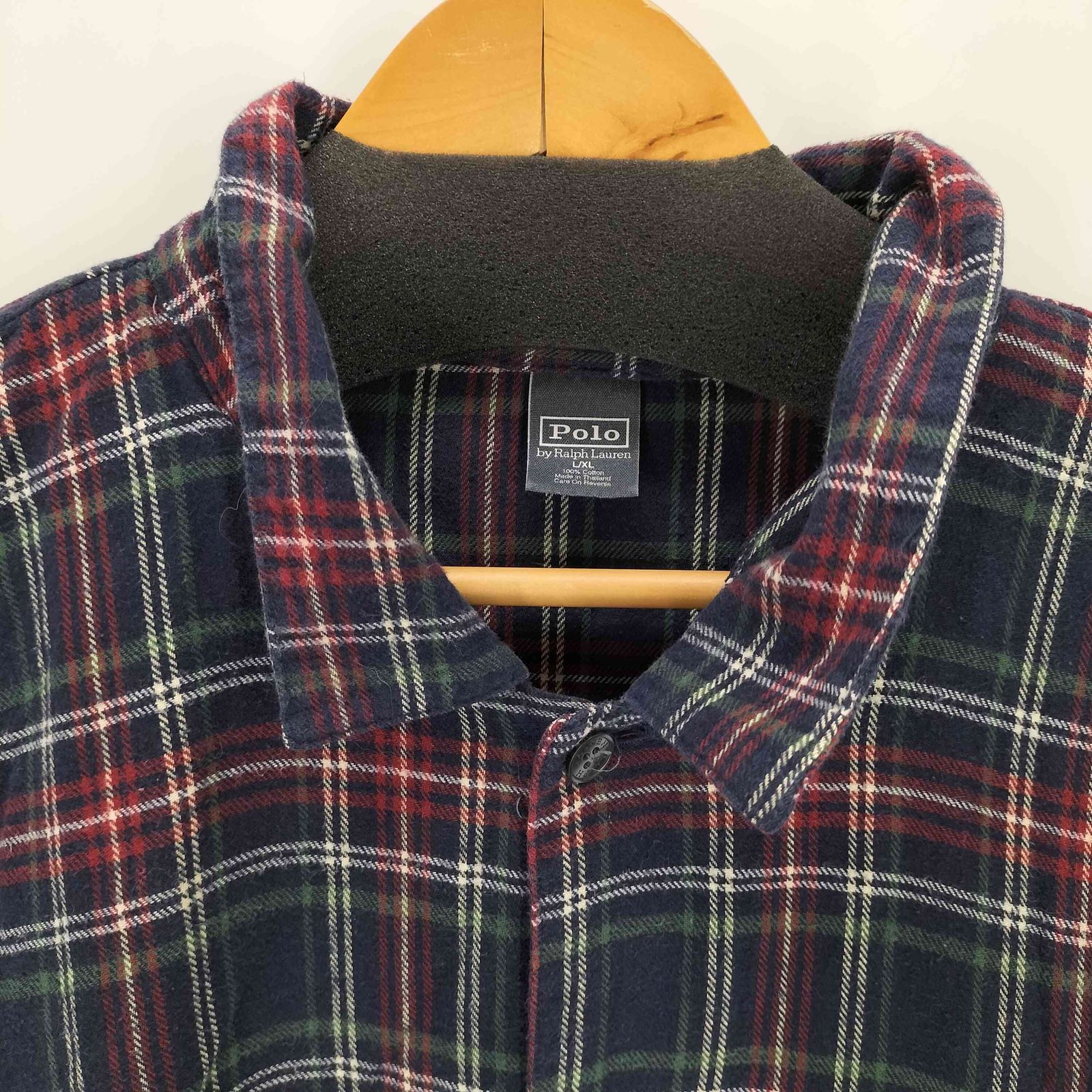 【希少】ポロバイラルフローレン ポニー刺繍ネルシャツ タータンチェック ベージュ ポロバイラルフローレン Polo by RALPH LAUREN ポニー刺繍 チェック