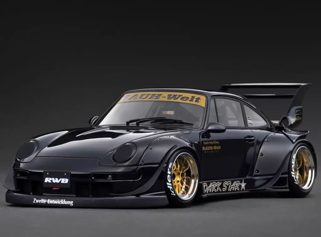 ミニカー 1 18 RWB 993 ブラック IG 3625