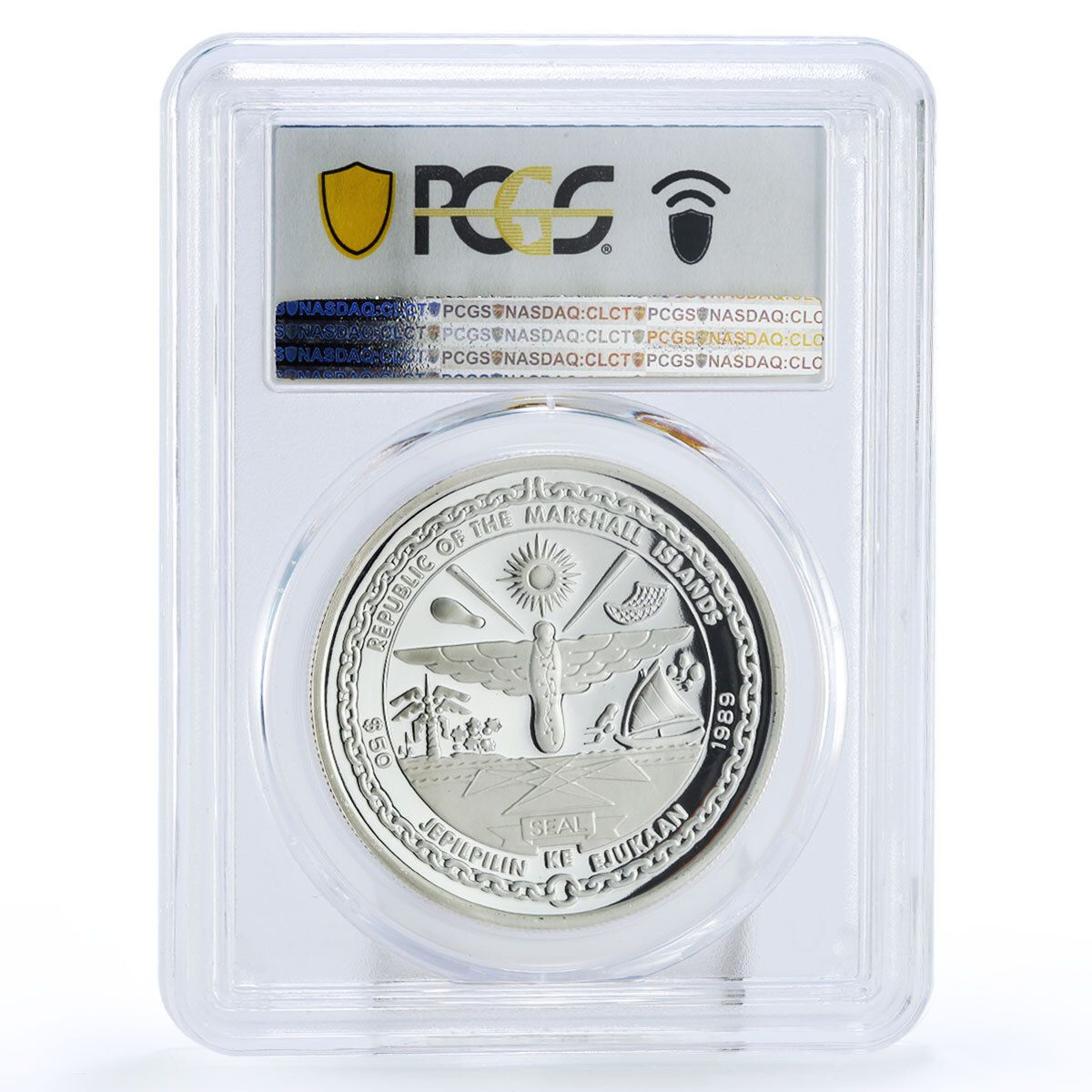 マーシャル諸島 50ドル ファーストマン・イン・スペース PR70 PCGS