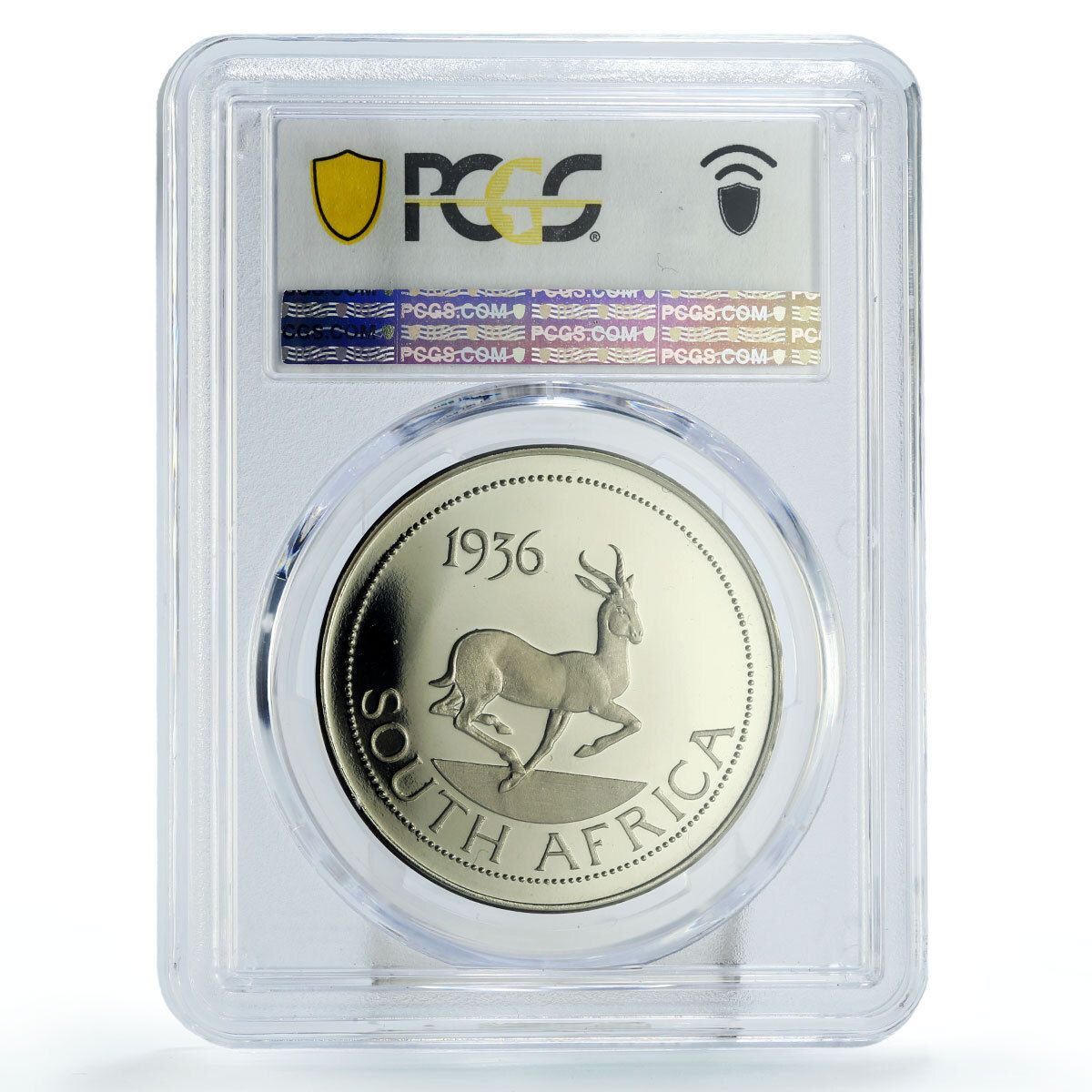 南アフリカ エドワード8世 王冠模様 PR 67 PCGS CuNi メダルコイン 1936 1984
