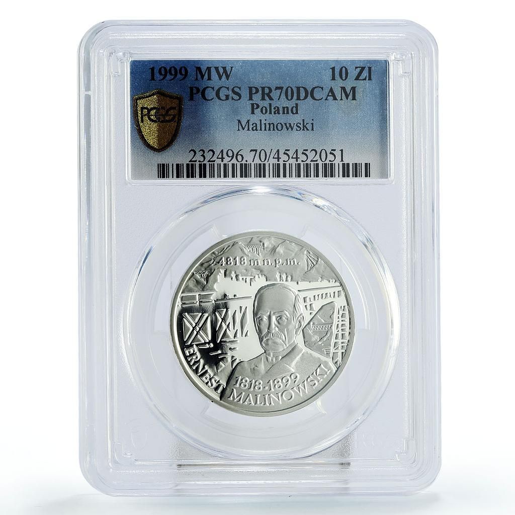 P6PRO 10th Anniversary 銀灰 ポーランド 10ズウォティ エンジニア アーネスト・マリノフスキー 科学