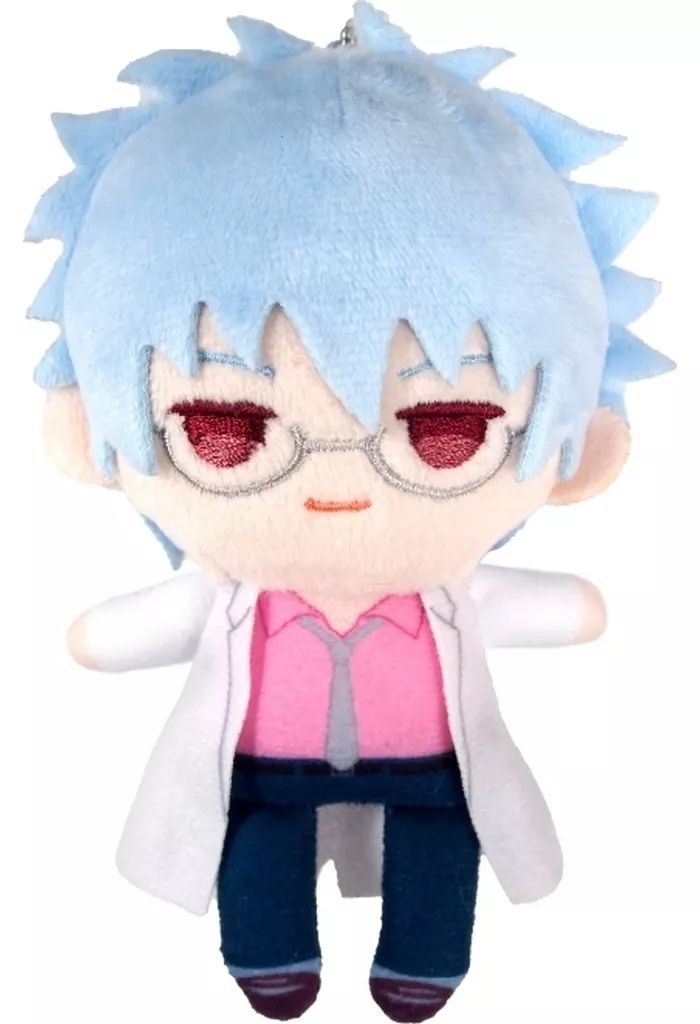 中古】キーホルダー 坂田銀八 ぷちふわぬいぐるみ 「3年Z組銀八先生