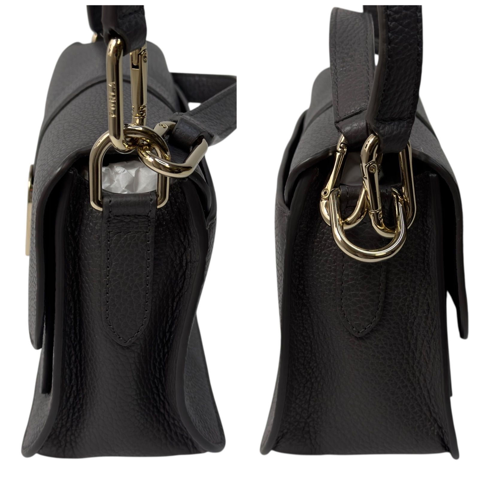 未使用 フルラ ソフィアグレイニー ロゴ 2way ショルダーハンドバッグ