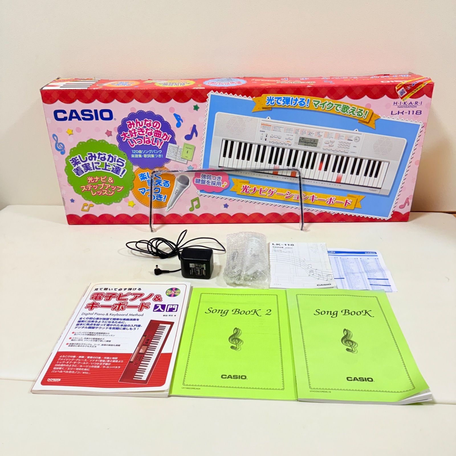 CASIO 61鍵盤 光ナビゲーションキーボード LK-118 電子ピアノ 687