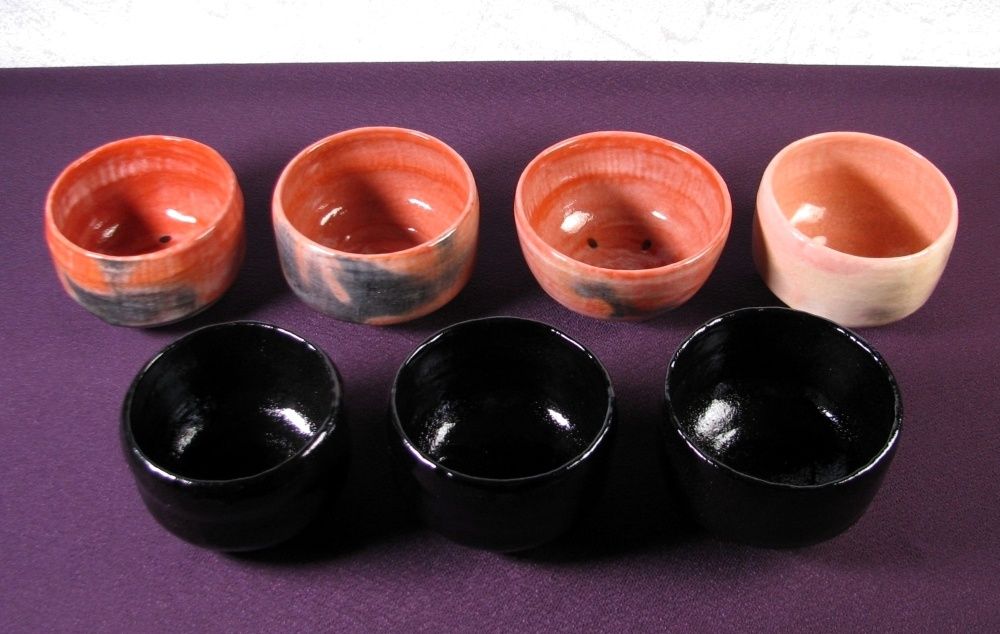 佐々木昭楽造 利休七種茶碗 極美品 共箱・共布・パンフ付 茶道具