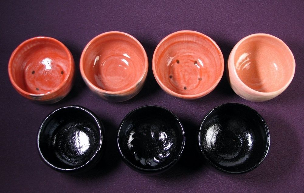 佐々木昭楽造 利休七種茶碗 極美品 共箱・共布・パンフ付 茶道具