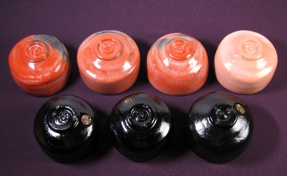 佐々木昭楽造 利休七種茶碗 極美品 共箱・共布・パンフ付 茶道具