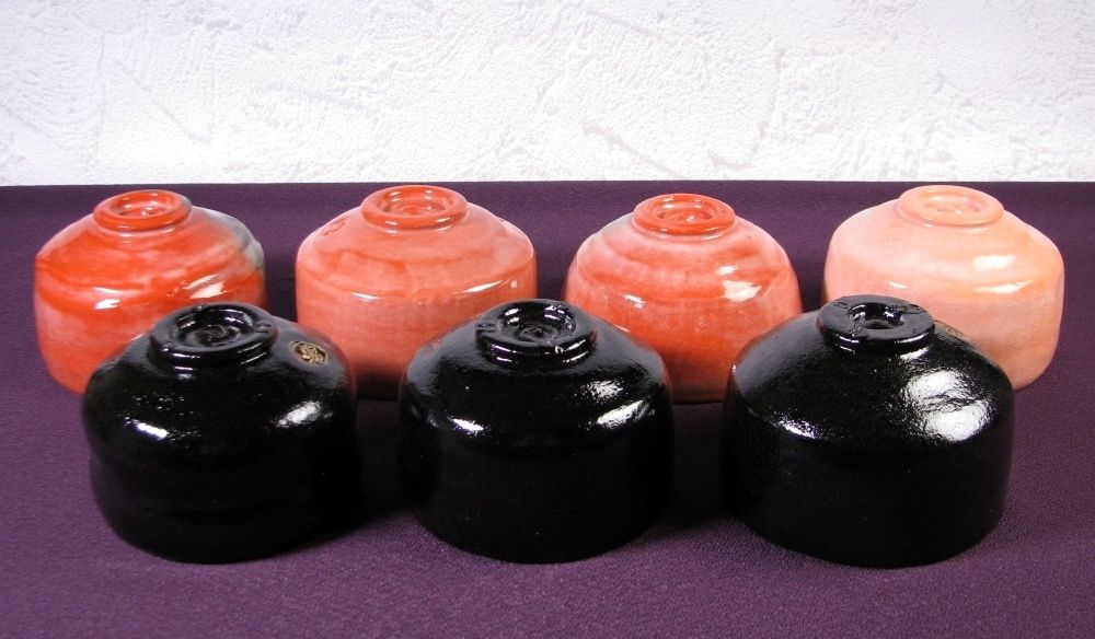 佐々木昭楽造 利休七種茶碗 極美品 共箱・共布・パンフ付 茶道具